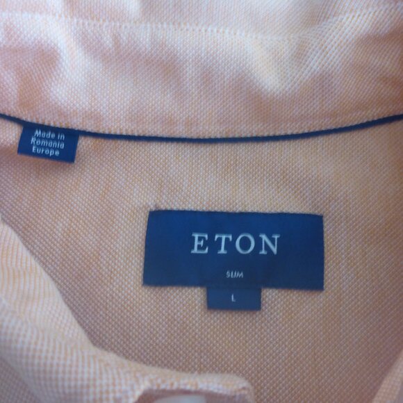 Mens Eton Classi Piqur Polo Shirt Tailored - Picture 3 of 7